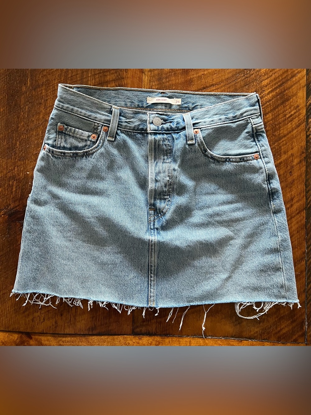 NWOT Levi's Denim Mini Skirt Size 26